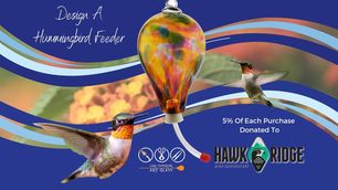 Design a Hummingbird Feeder Lake Superior Art Glass