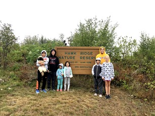 Happy Kids Visiting Hawk Ridge 2021