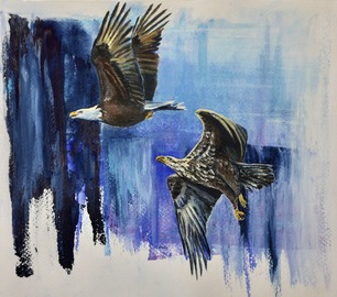 West Skyline Spring Count Eagles by Marie Hosch