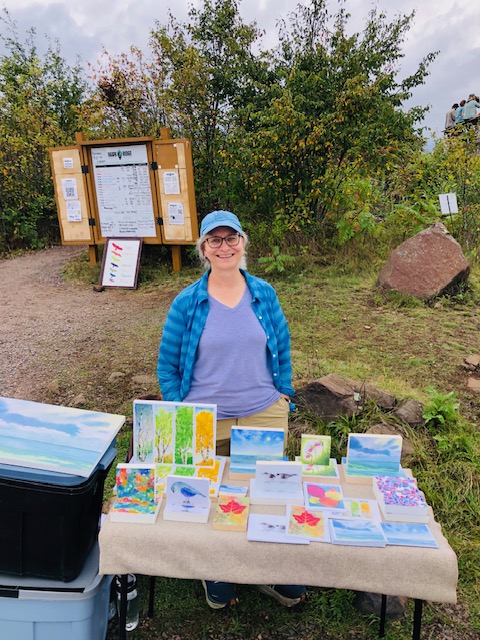 Vendor artist Gail Johnejack